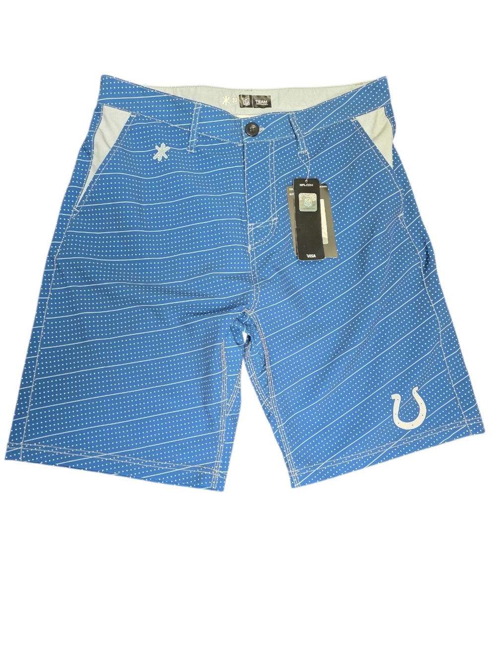 Forever Collectibles (FOCO) NFL Indianapolis Colts Dots Walking Shorts Men's 32"